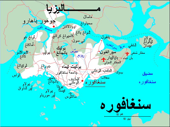 خريطة سنغافورة
